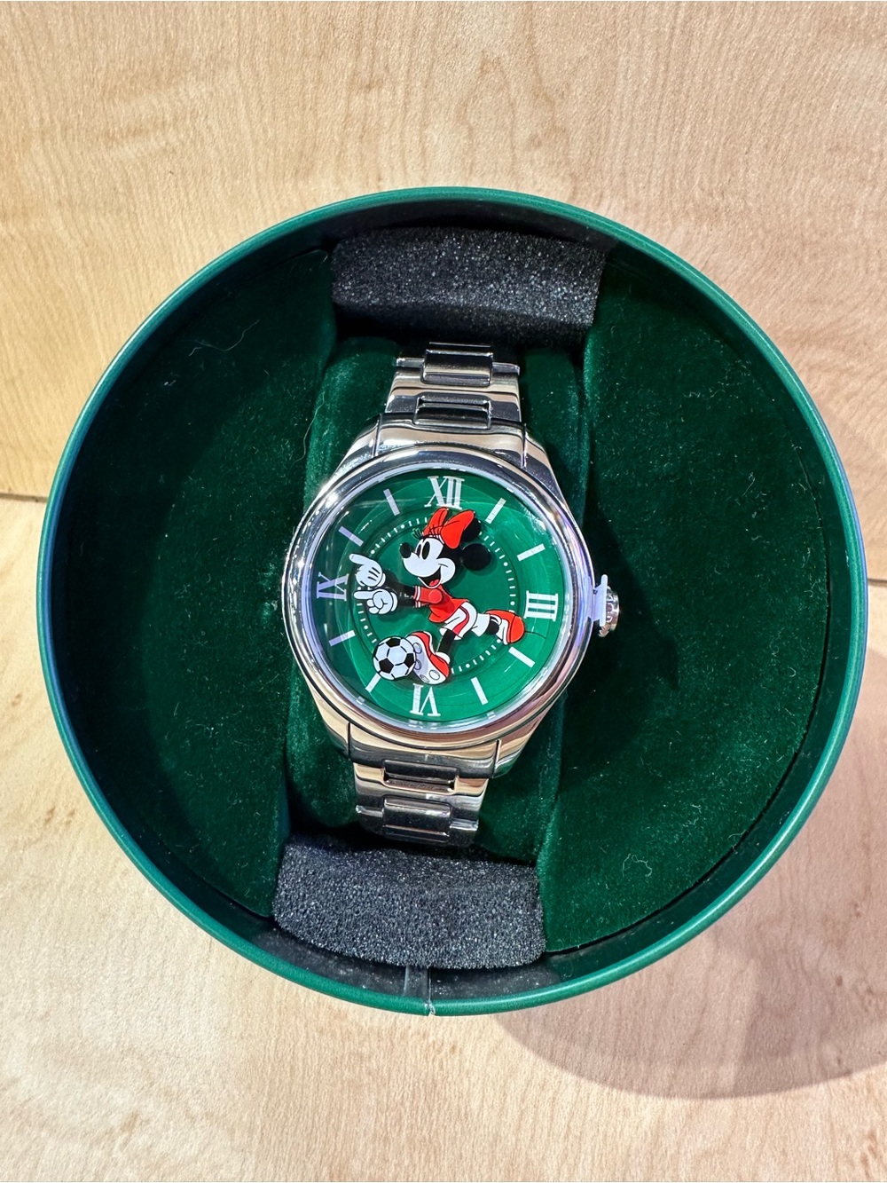 Fossil x Disney Limited Edition Minnie Mouse 38mm Stainless Steel Soccer Watch
